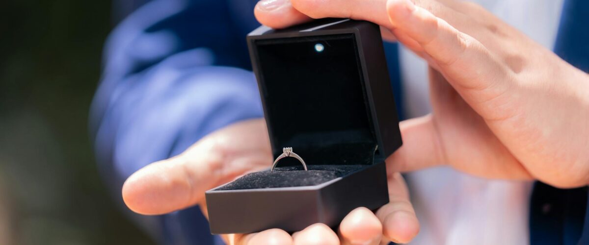 caixa do anel de noivado