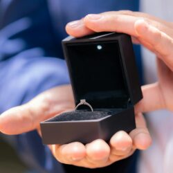 caixa do anel de noivado